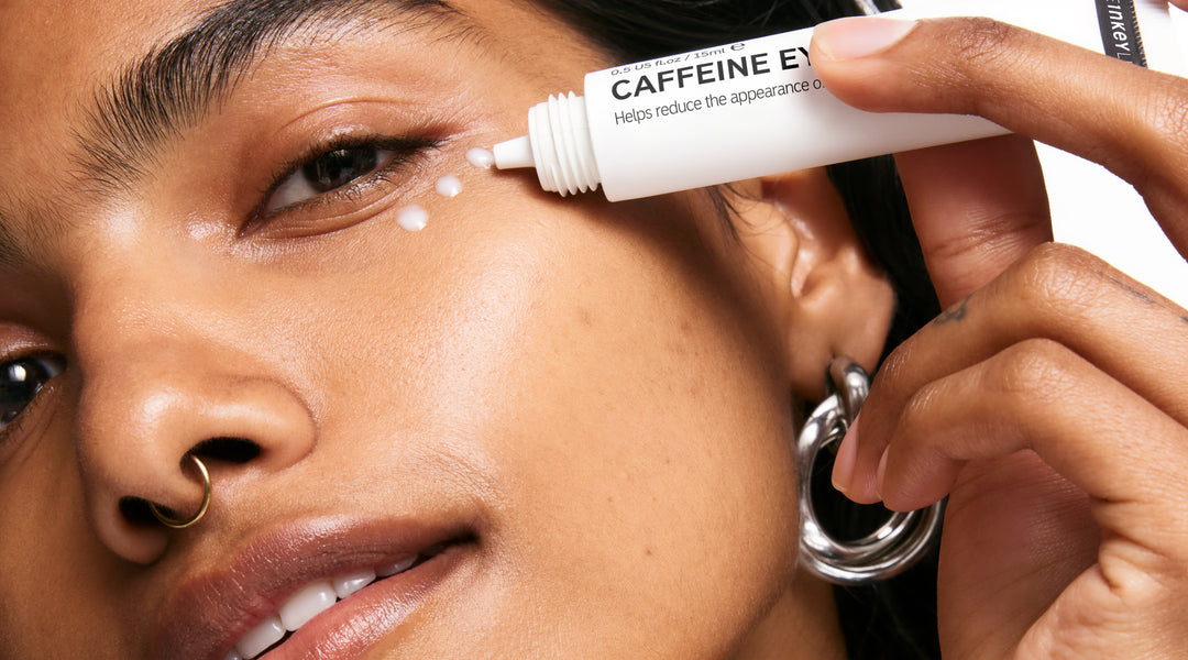 Model with Caffeine Eye Cream