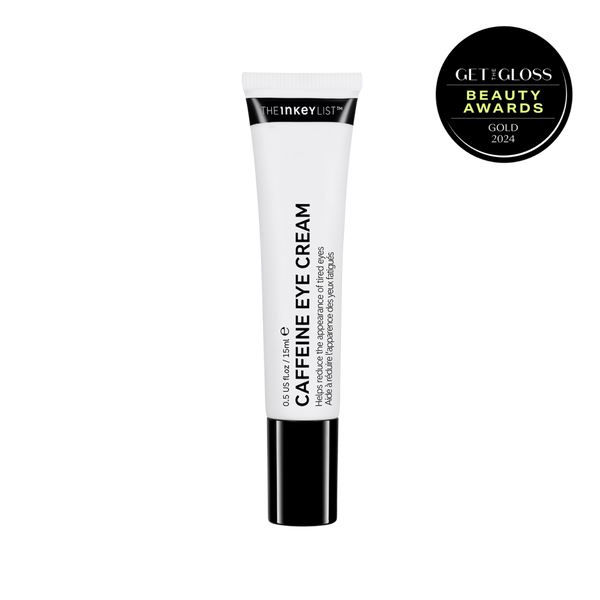 Caffeine Eye Cream pack shot with get the gloss award