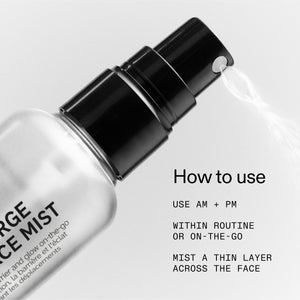 How to use AM+ PM within routine, or on the go. Mist a thin layer across the face