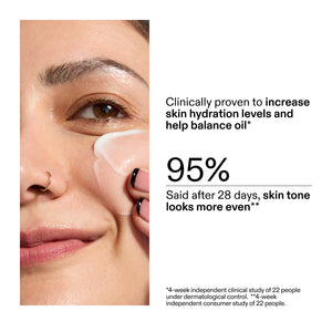 key stats from clinical study on customer using Omega Water Cream