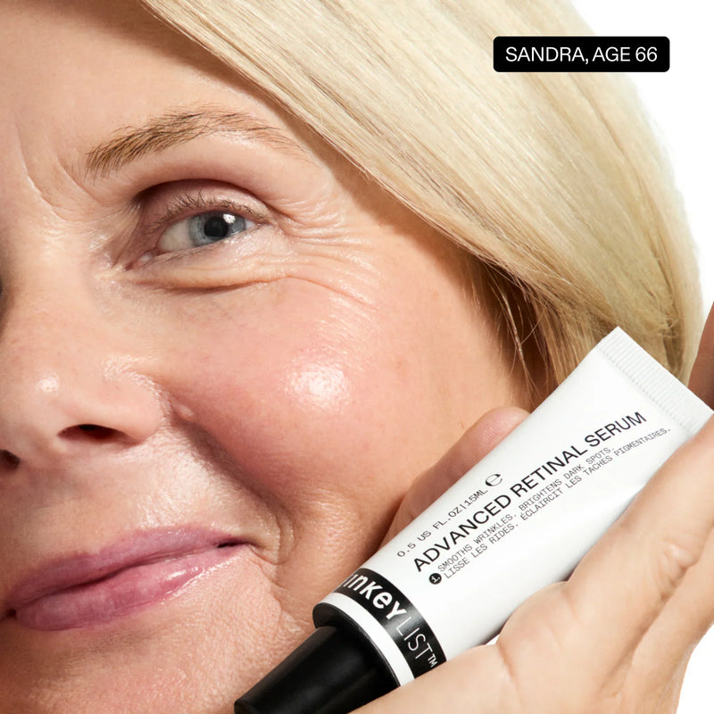Woman with retinol