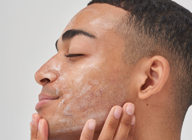Male model with stubble