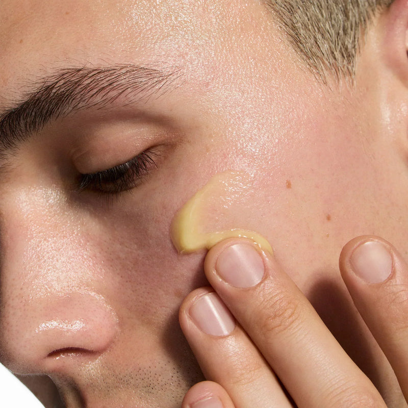 man with exosome on his face