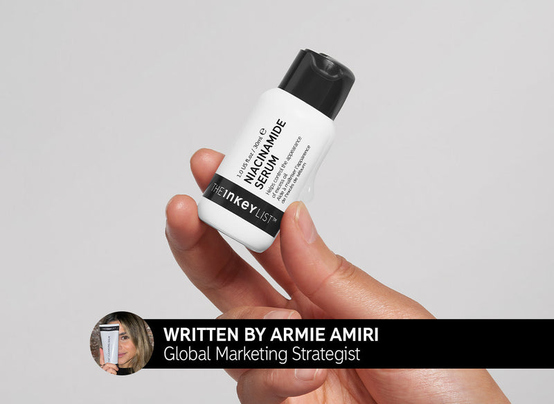 Hand shot of Niacinamide Serum