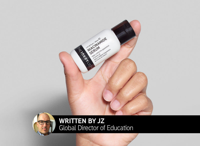 Hand shot of Niacinamide Serum