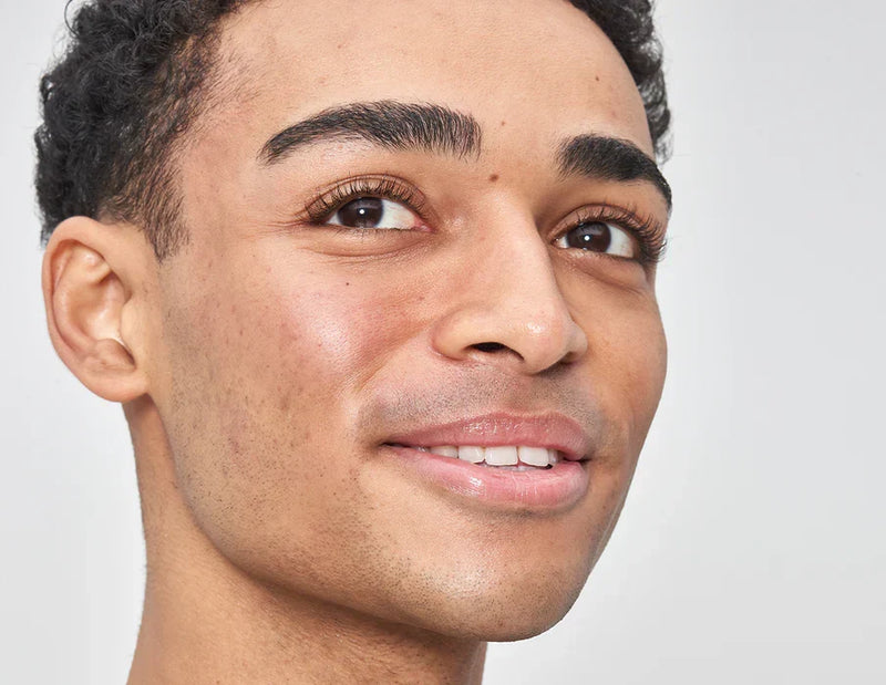 Male model looking into the camera