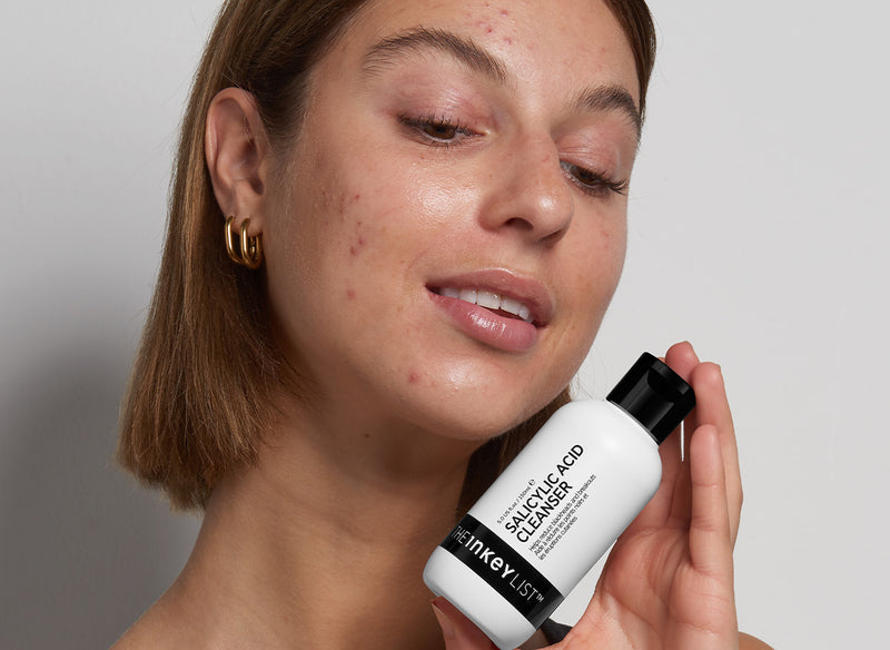 Model holding The INKEY List product
