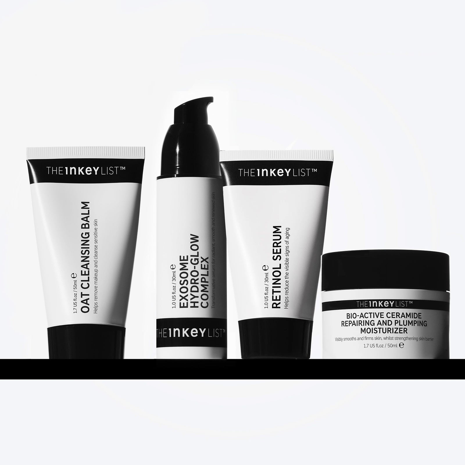 Intro Routine for Anti-Aging on black shelf 