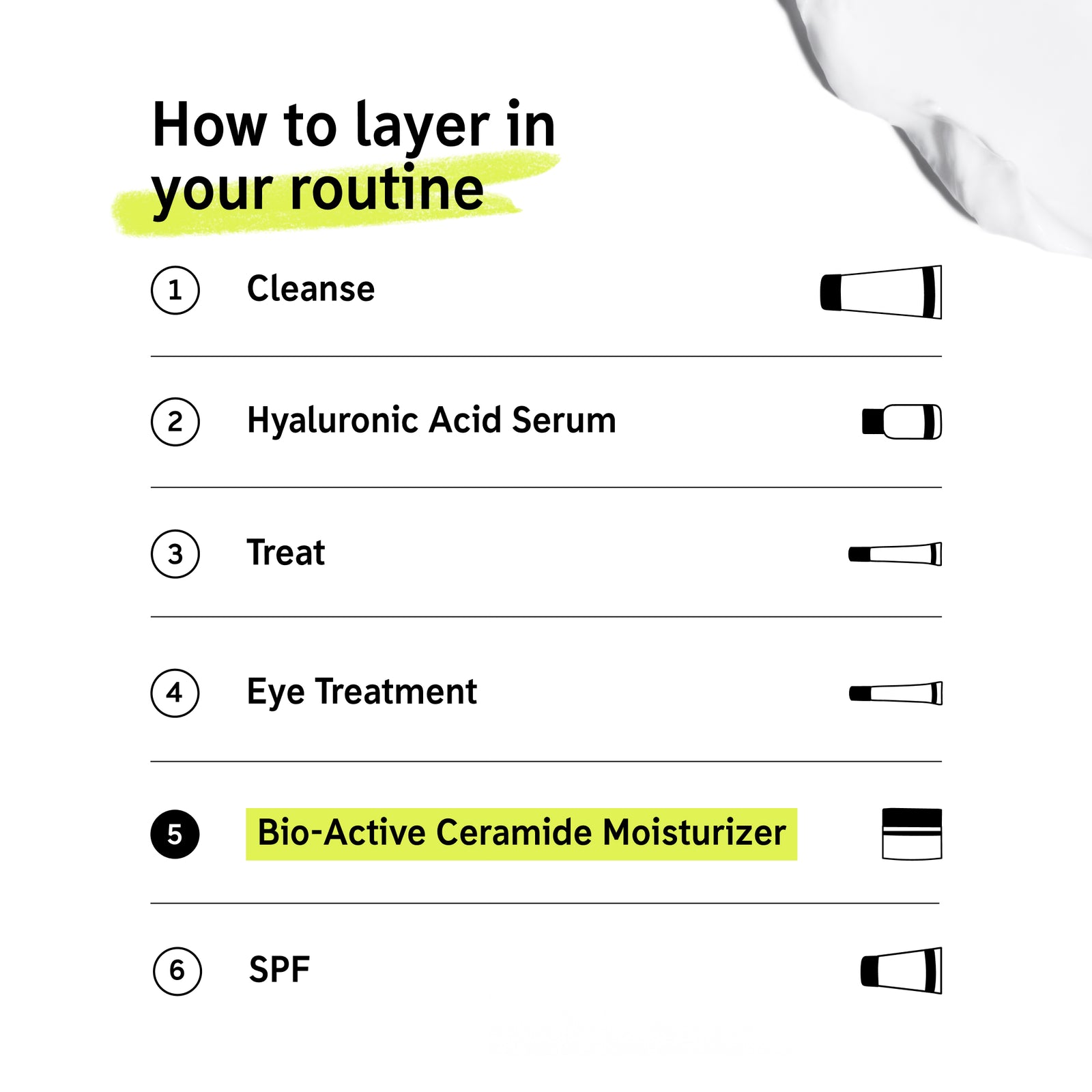How to layer Bio-Active Ceramide Moisturizer in your routine