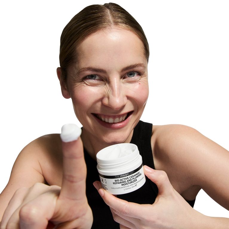 Woman with Bio Active cream
