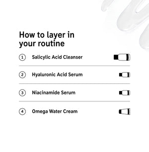 How to layer products in the Blackhead Routine