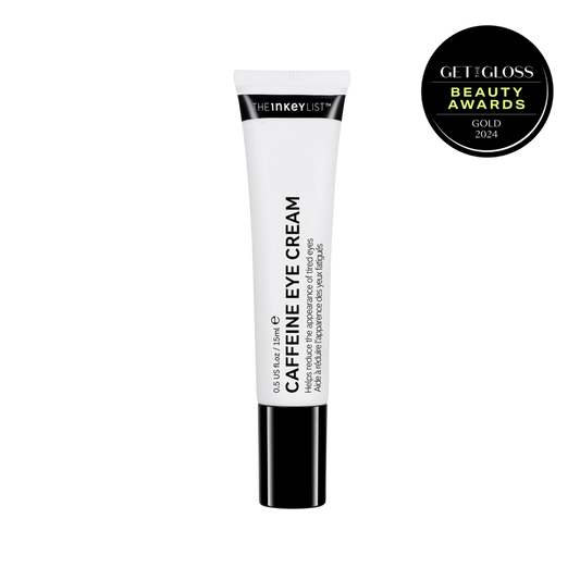 Caffeine Eye Cream pack shot  with get the gloss award