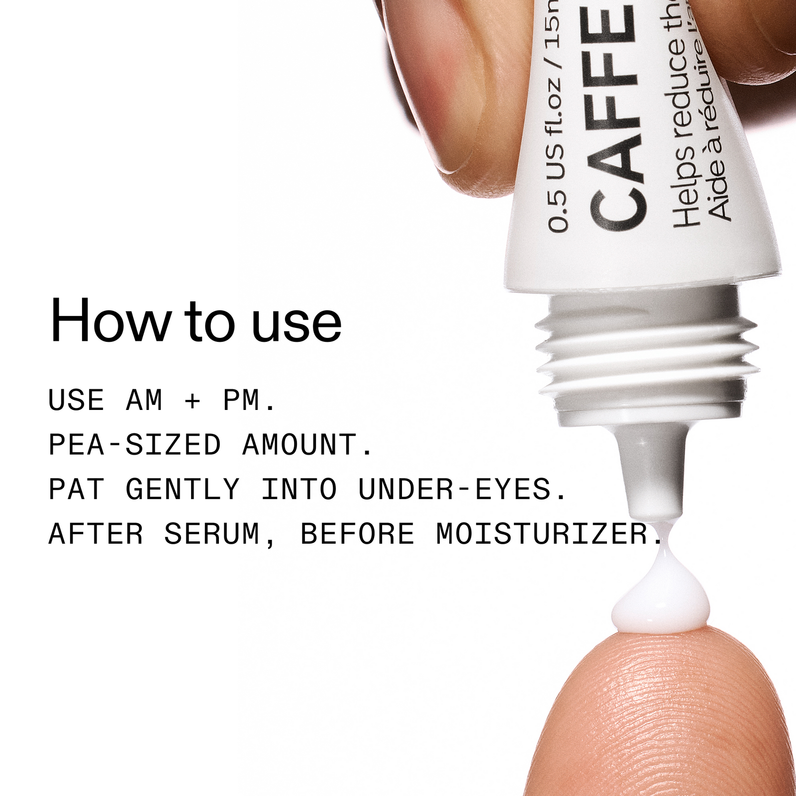 How to use caffeine eye cream
