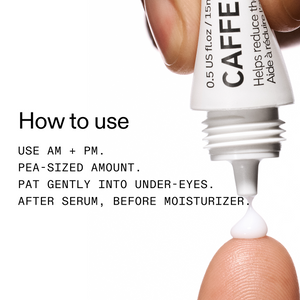 How to use caffeine eye cream