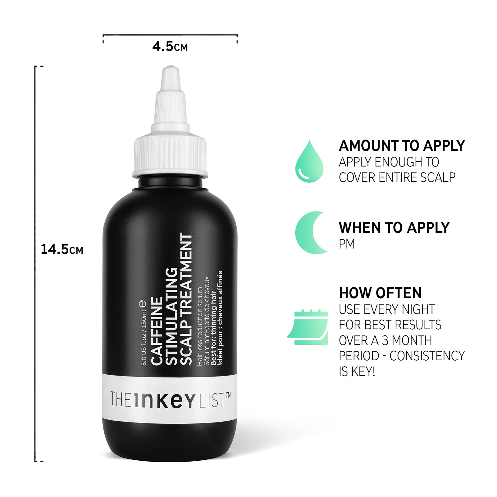 How to use Caffeine stimulating scalp treatment