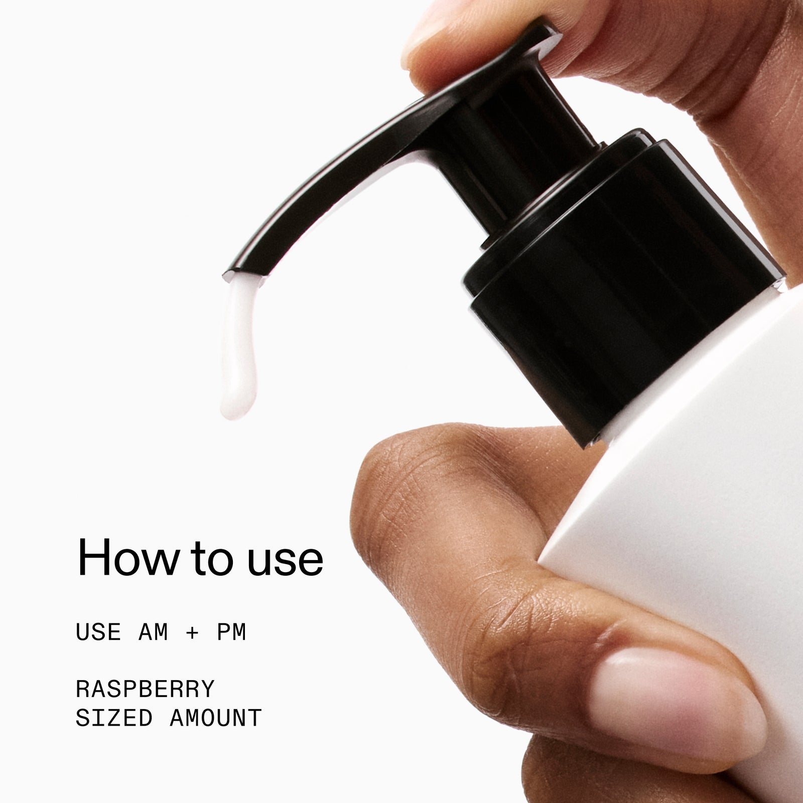 How to use: USE AM & PM, Raspberry sized amount 