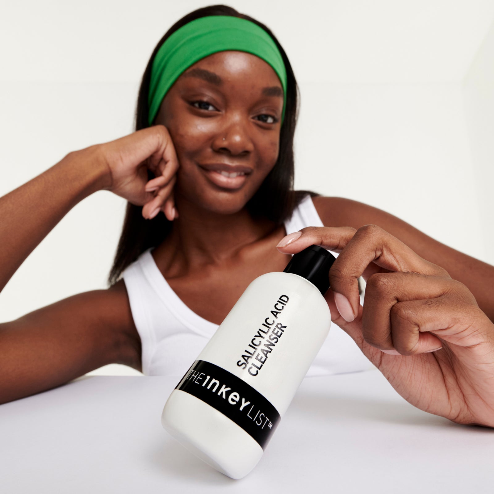 Model with Salicylic Acid Cleanser