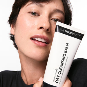 Model with Oat Cleansing Balm