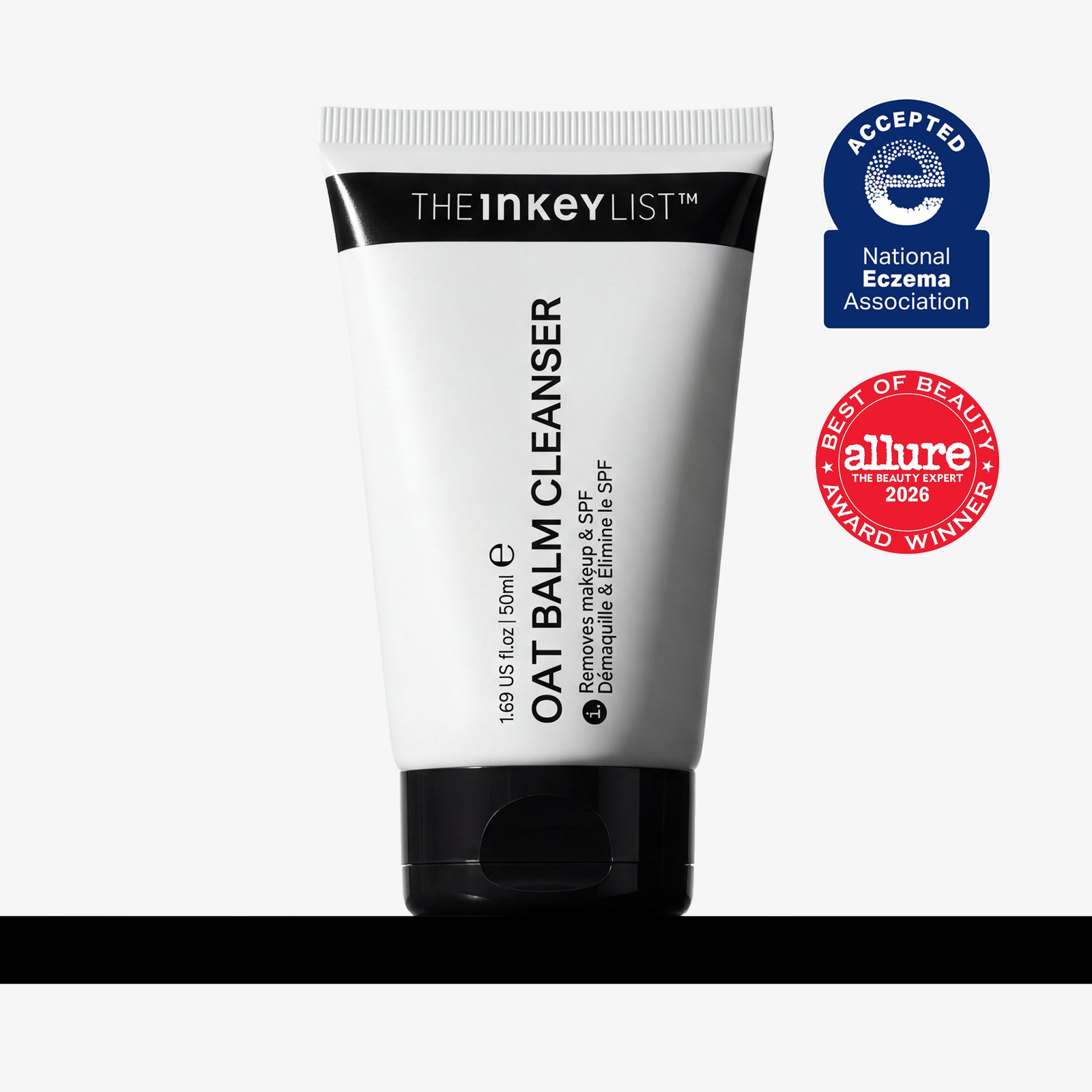 The Inkey List Oat Balm Cleanser 50ml on a transparent background