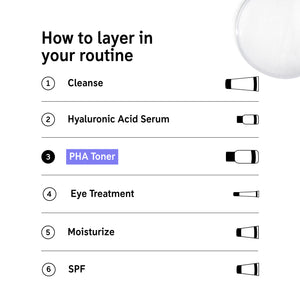 How to layer PHA Toner in your routine