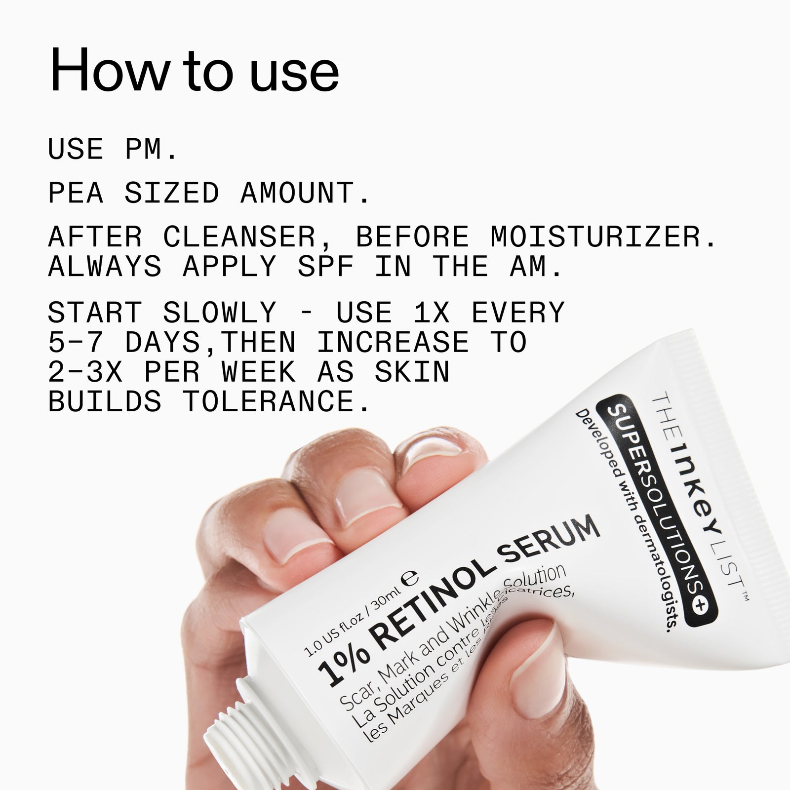 how to use 1% retinol
