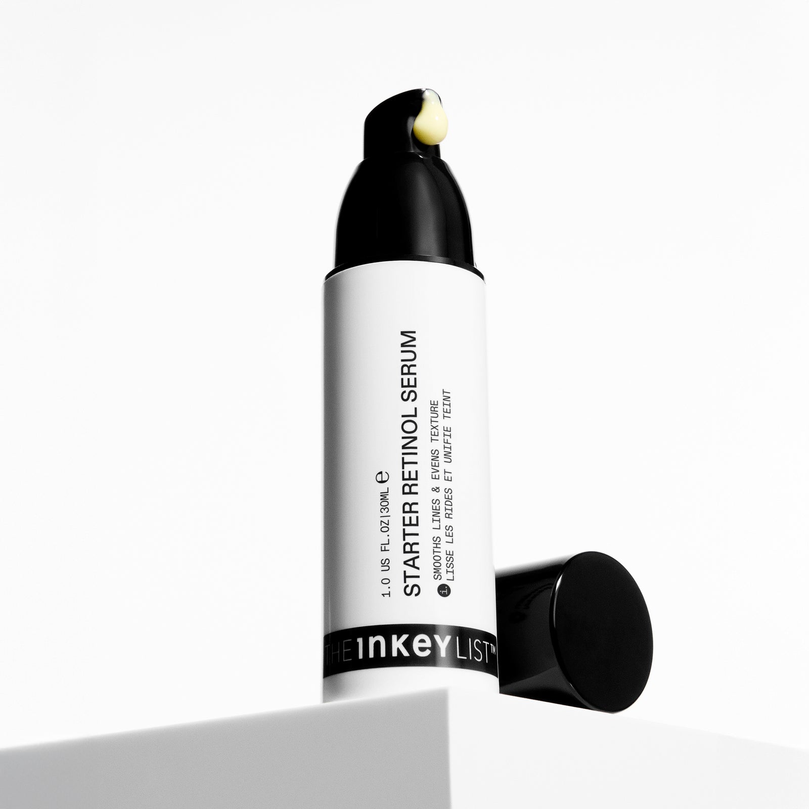 Inkey List Starter Retinol Serum bottle on a white background