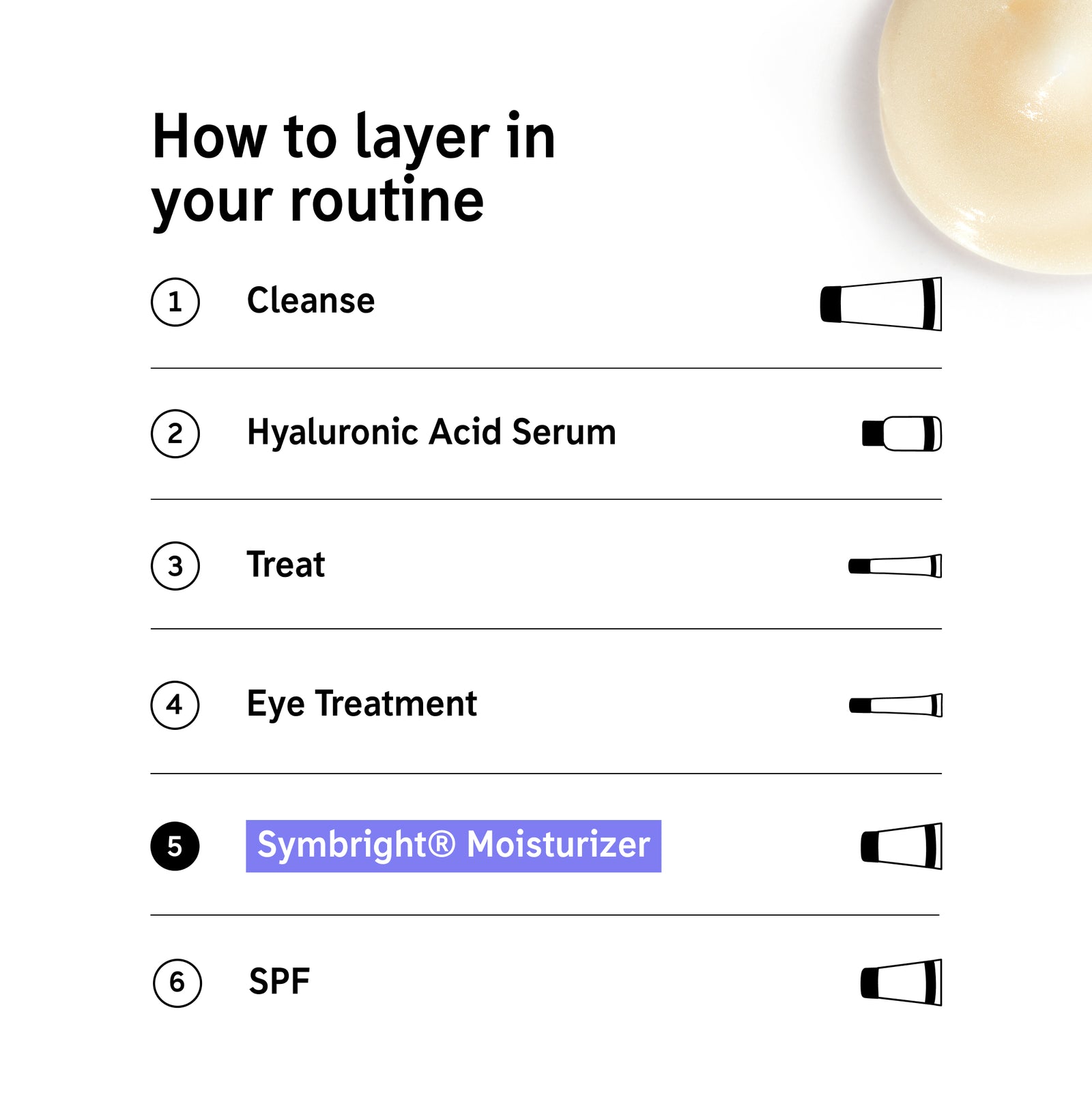 How to layer Symbright Moisturizer in your routine
