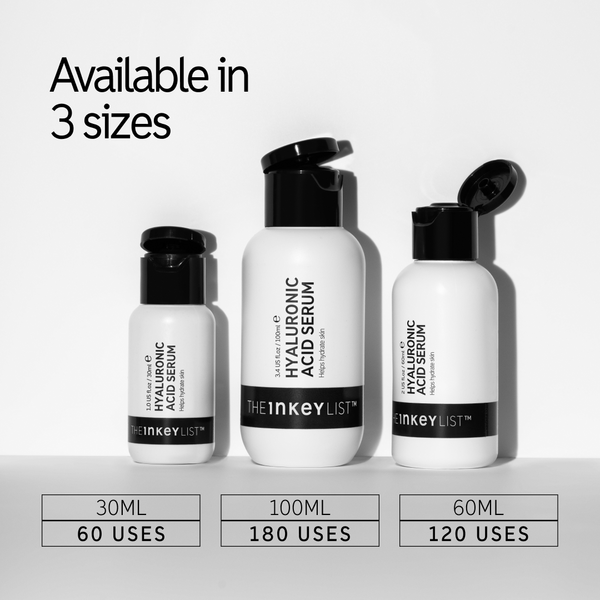 Available in 3 sizes 30ml, 60 uses, 100ml 180 uses, 60ml 120 uses  