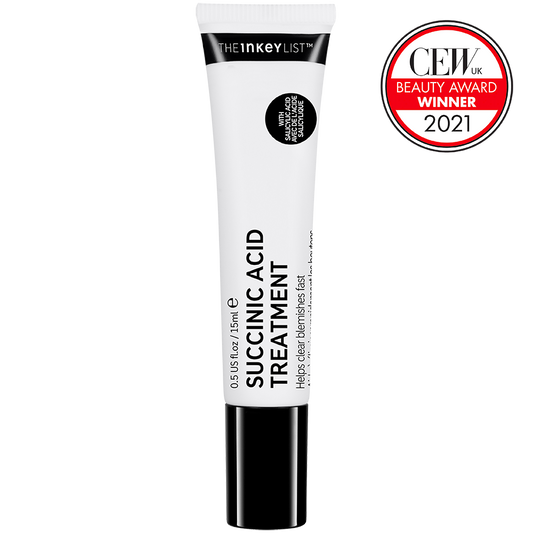 Succinic Acid Treatment pack shot with award logo