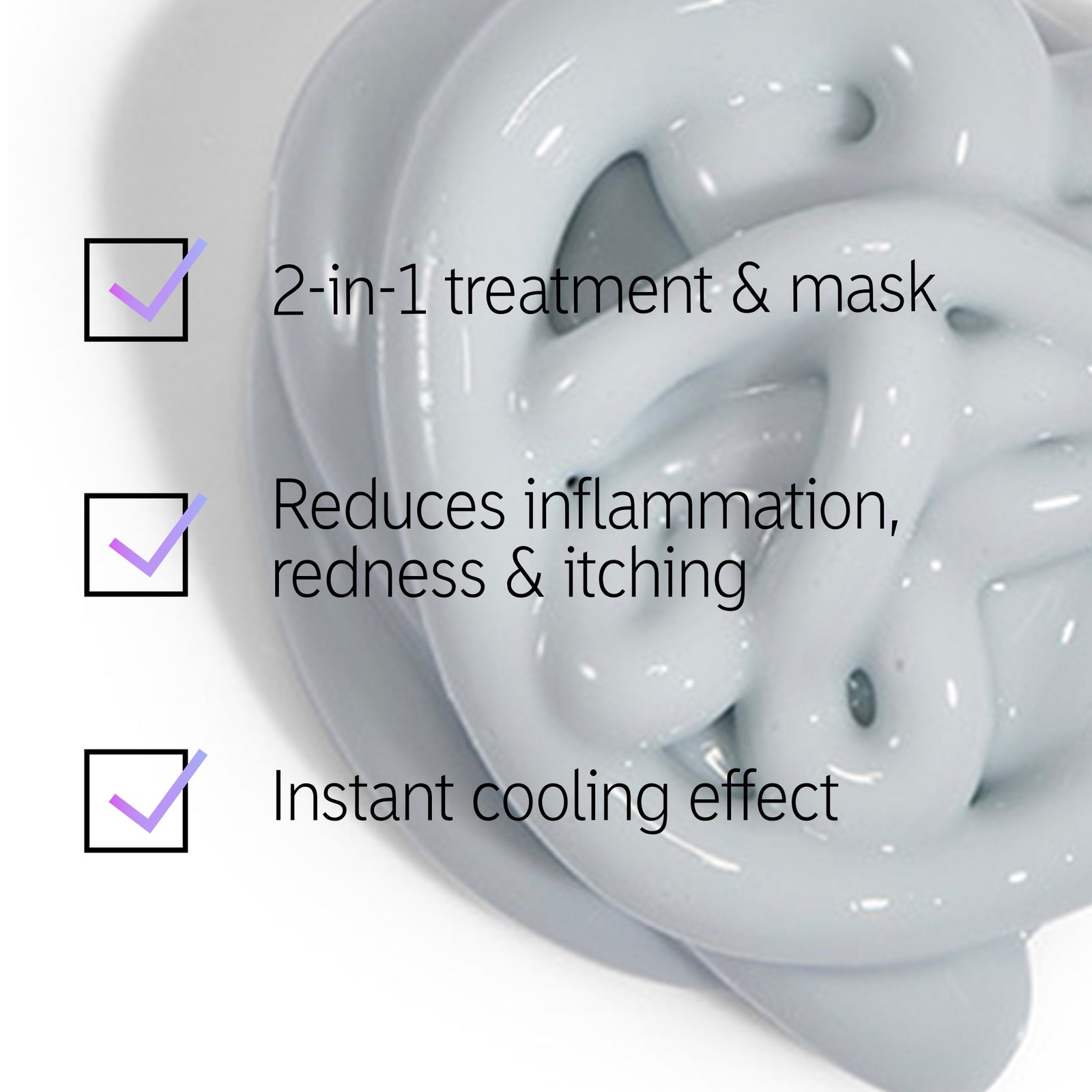 Madecassoside Mask ingredient benefit checklist
